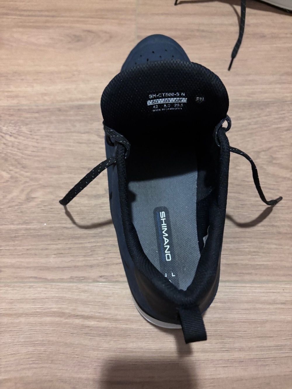 Men’s Shimano, stationary bike shoes